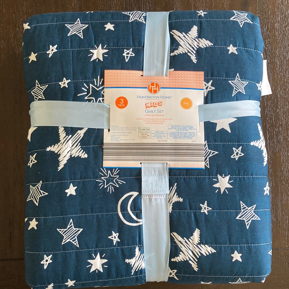 Full size kids quilt set